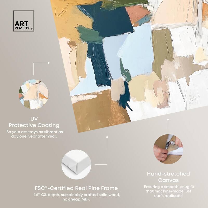 Pastel Mixture Canvas by Art Remedy, Gallery Wrapped