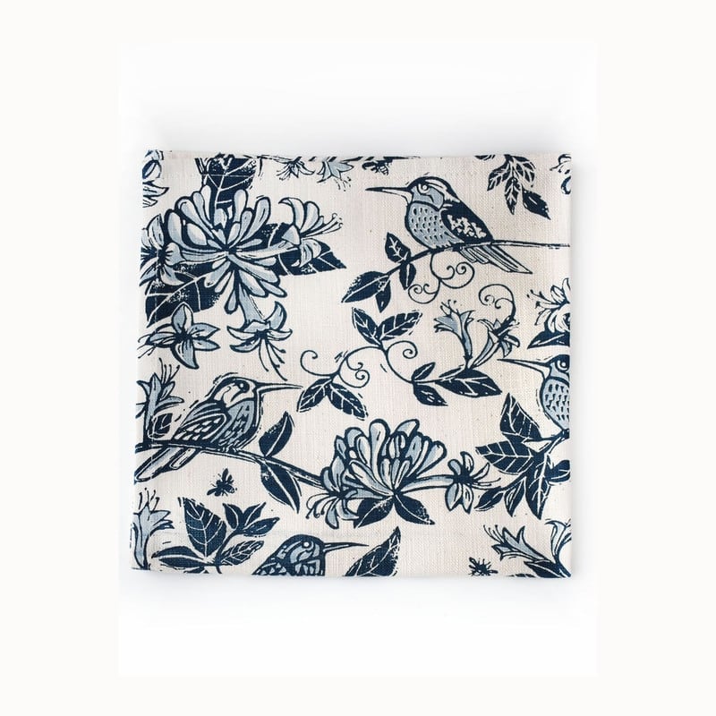 French Home Set of 4 Honeysuckle Napkins - Indigo