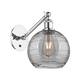 Option Polished Chrome / Light Smoke Deco Swirl