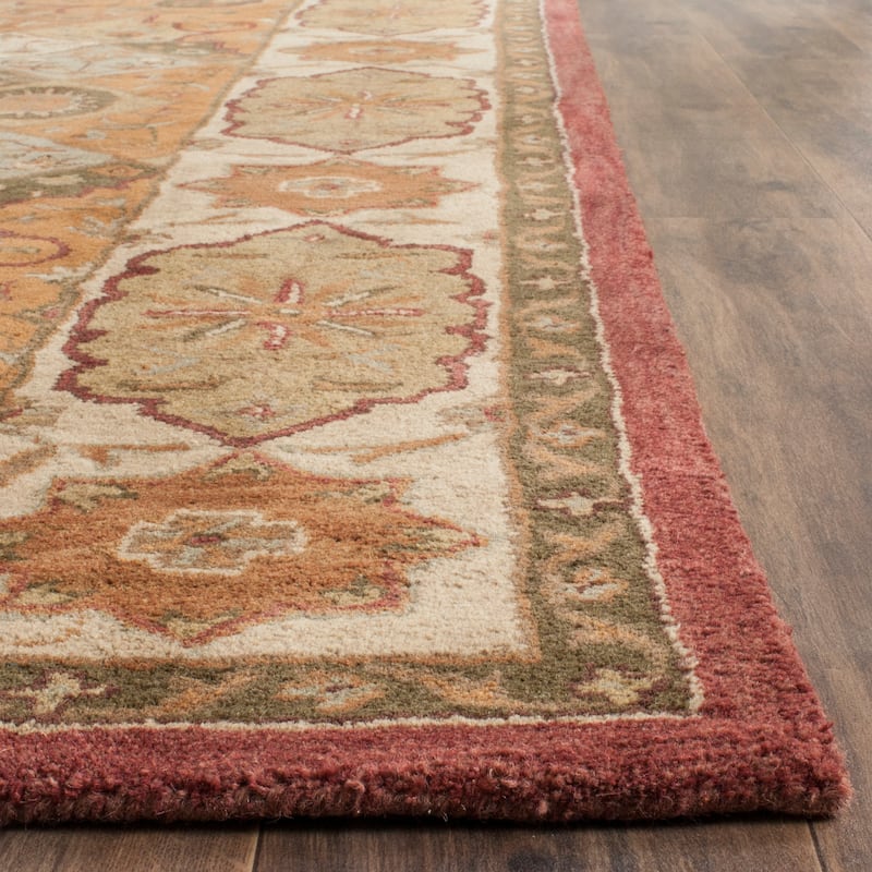 SAFAVIEH Handmade Heritage Woven Lattice Traditional Oriental Wool Rug