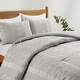 preview thumbnail 28 of 65, 3 Piece Reversible Pintuck Pinch Pleat Bohemia and Tufted Clipped Comforter Set