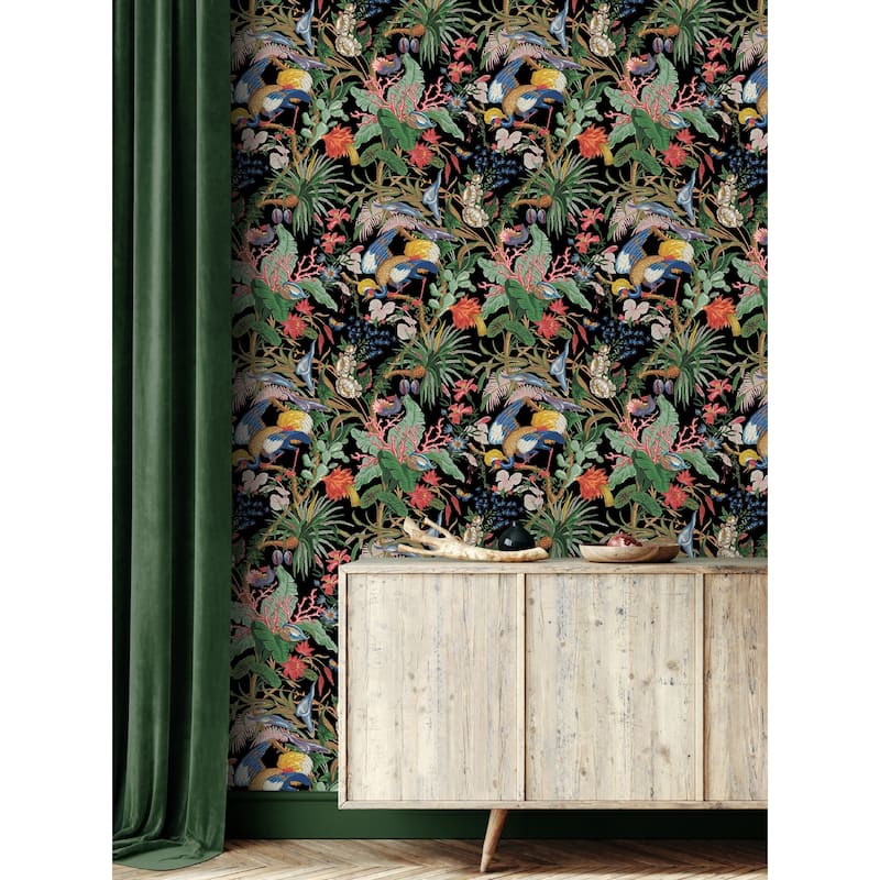 NextWall Tropical Canopy Peel and Stick Wallpaper