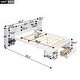 preview thumbnail 16 of 22, Queen Size Platform Bed with Drawer and Multi-Storage Headboard, Wooden Bed Frame with Cabinet, No Box Spring Required, Grey