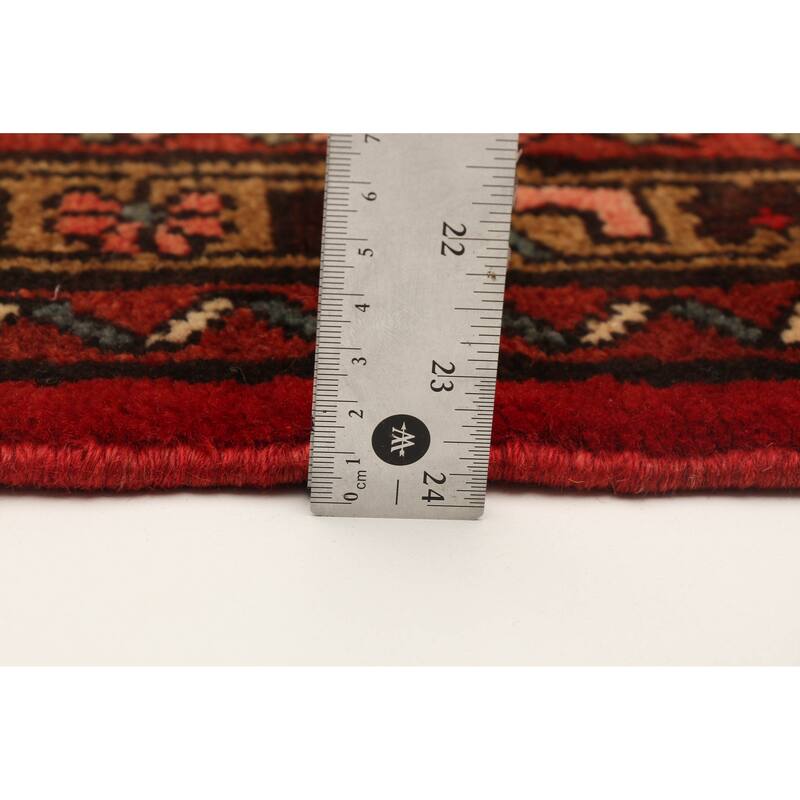ECARPETGALLERY Hand-knotted Andelz Red Wool Rug - 3'7 x 9'2