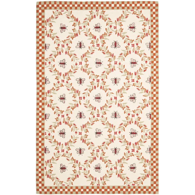 SAFAVIEH Handmade Chelsea Aubree French Country Trellis Wool Rug