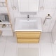 preview thumbnail 22 of 152, Floating Bathroom Vanity with Integrated Resin Top