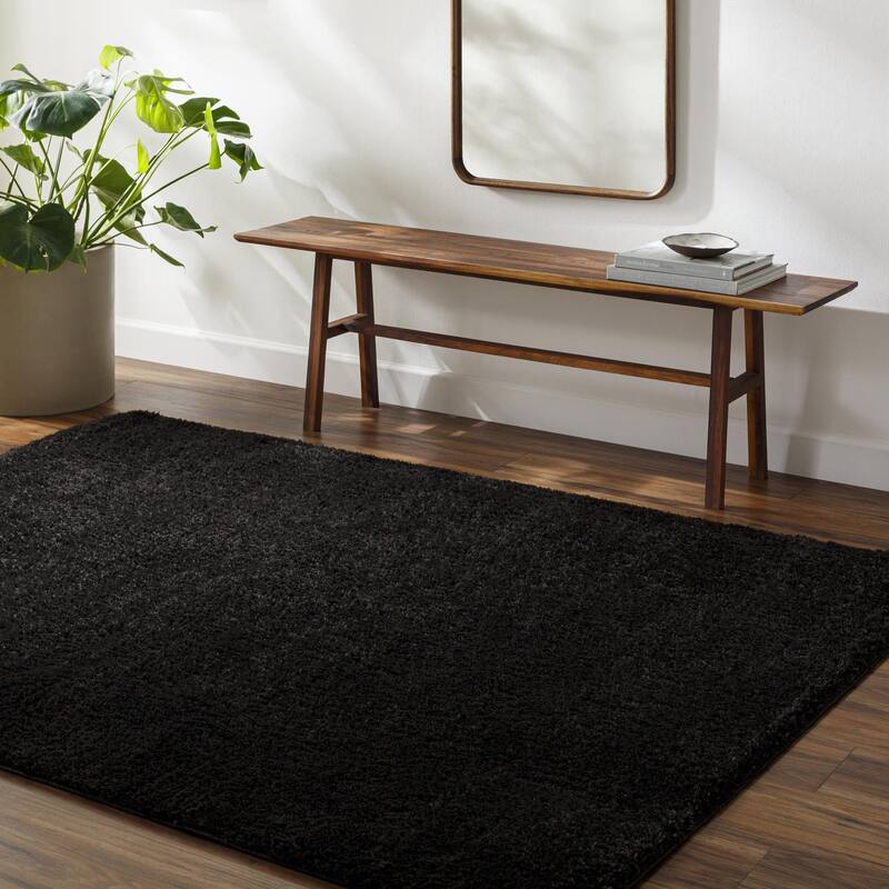 Livabliss Cloudy Shag Vibrant Solid Plush Area Rug