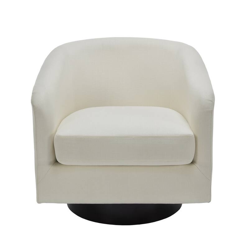 UIXE 360° Swivel Barrel Accent Chair Armchair For Living Room