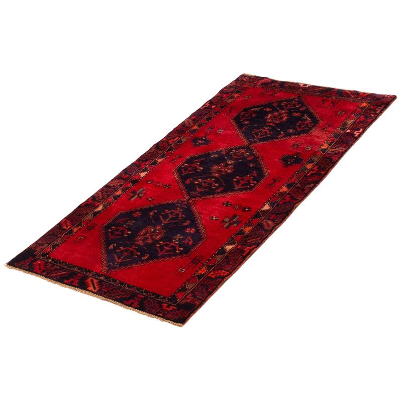 ECARPETGALLERY Hand-knotted Anadol Red Wool Rug - 3'2 x 6'4