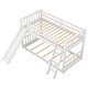 preview thumbnail 5 of 10, Twin over Twin Bunk Bed with Convertible Slide and Reversible Ladder, Low Bunk Design