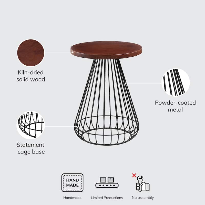 MH London Melody End Table - 20" x 16" x 16"