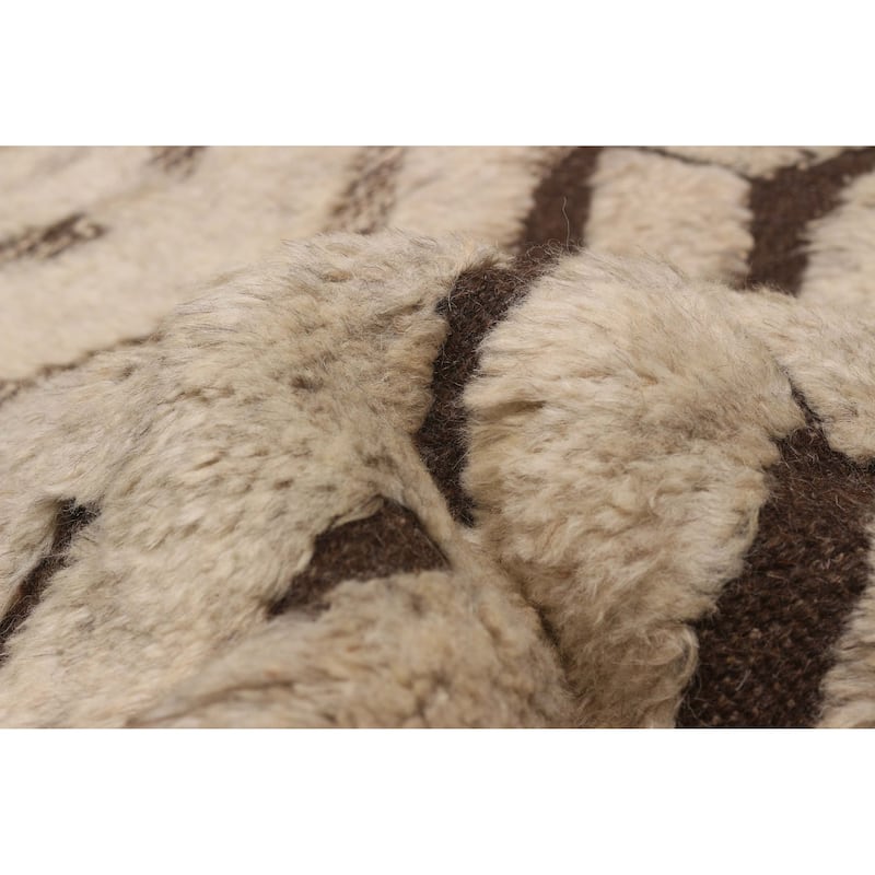 ECARPETGALLERY Hand-knotted Tangier Ivory Wool Rug - 8'4 x 12'0