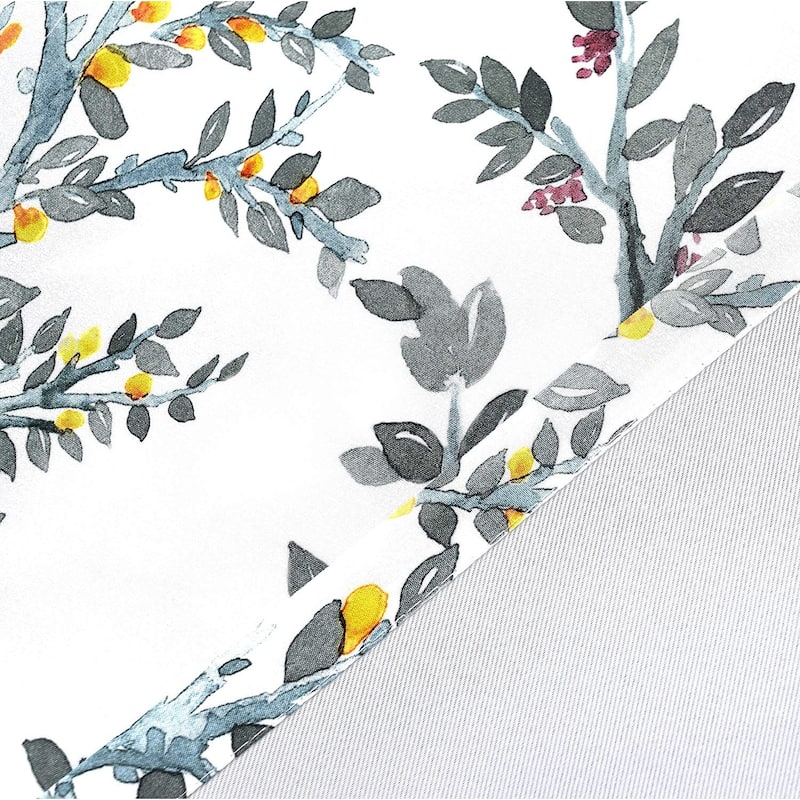 DriftAway Jasmine Watercolor Flower Curtain Panel
