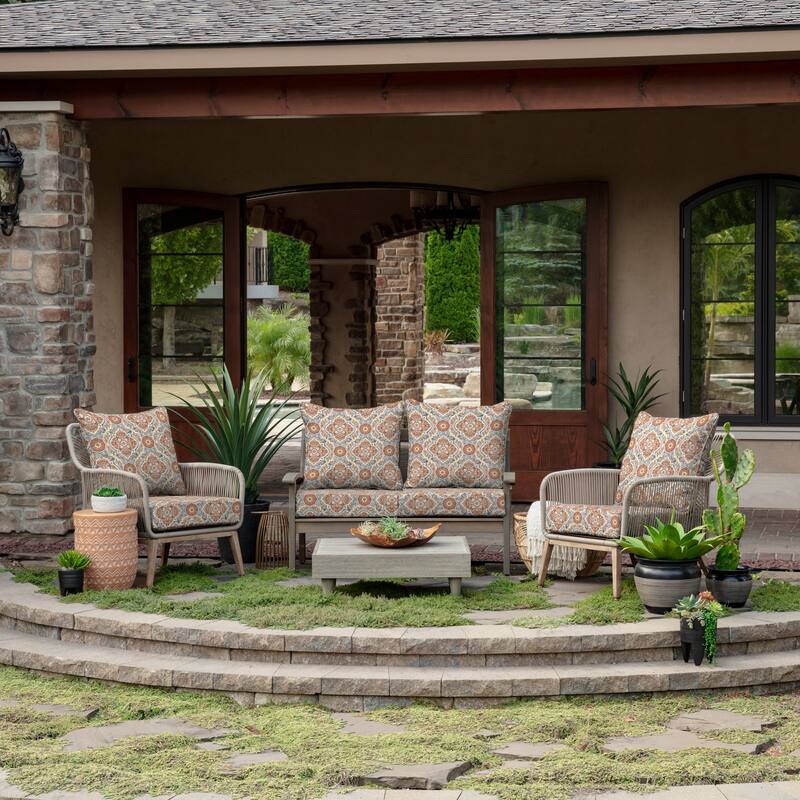 ARDEN Outdoor Foam Deep Seat Cushion Set, 24 in x 24 in