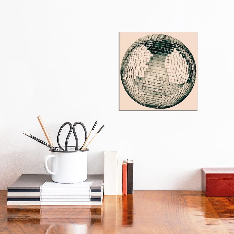 iCanvas "Modern Art- Disco Ball" by 5by5collective Canvas Print - 12x12x0.75