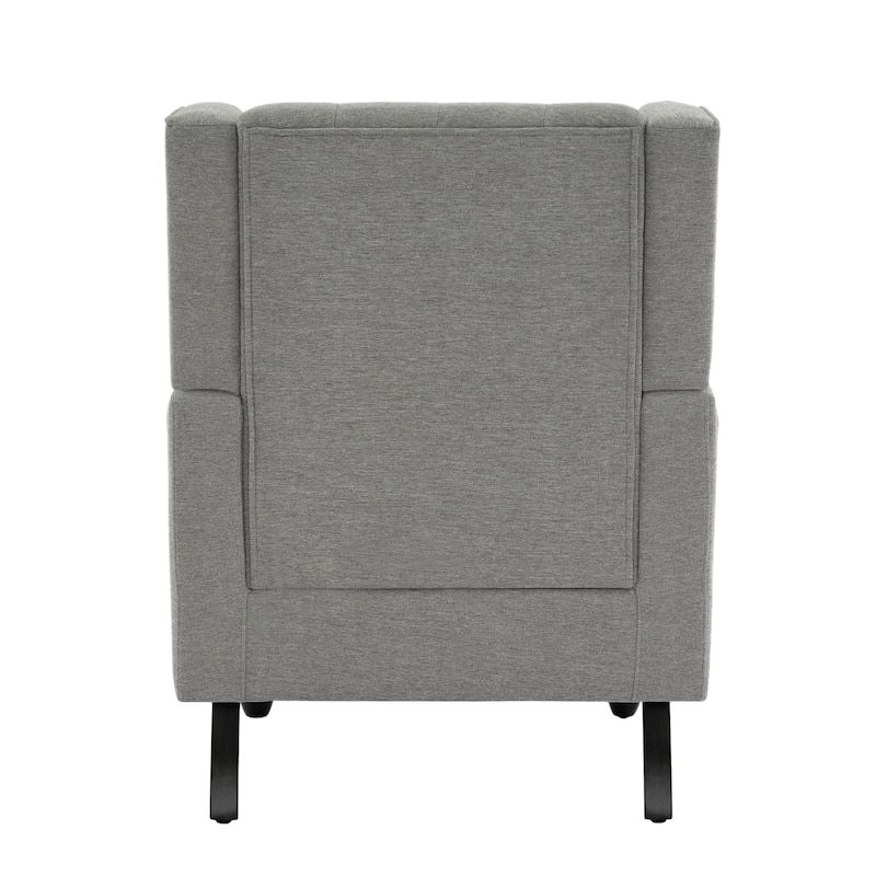 Modern Button Tufted Wingback Accent Chair Upholstered Armchair