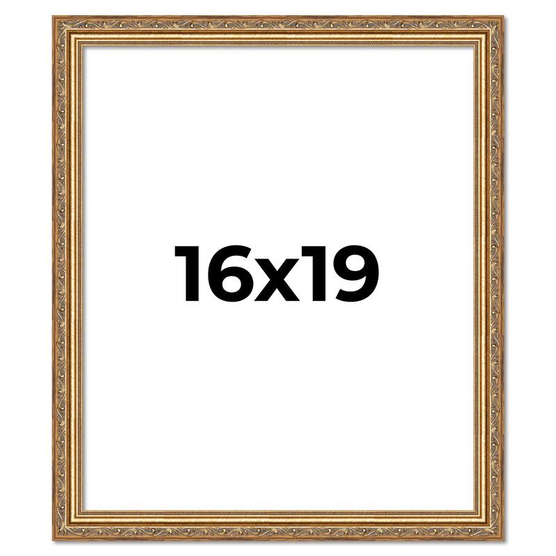 16x19 Frame Red Solid Wood Picture Frame Width 1.75 Inches | Interior Frame Depth 1 13/16 Inches