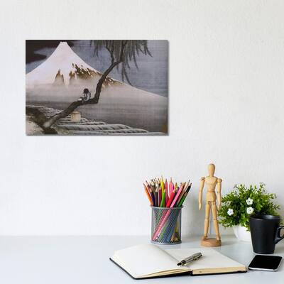 iCanvas "Boy on Mt Fuji" by Katsushika Hokusai Canvas Print