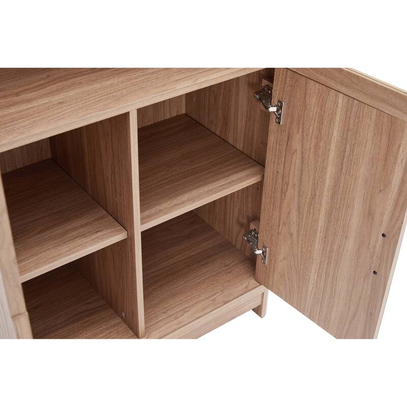 Manhattan Comfort Mid Century Modern Jodie Bookcase with Adjustable Shelves
