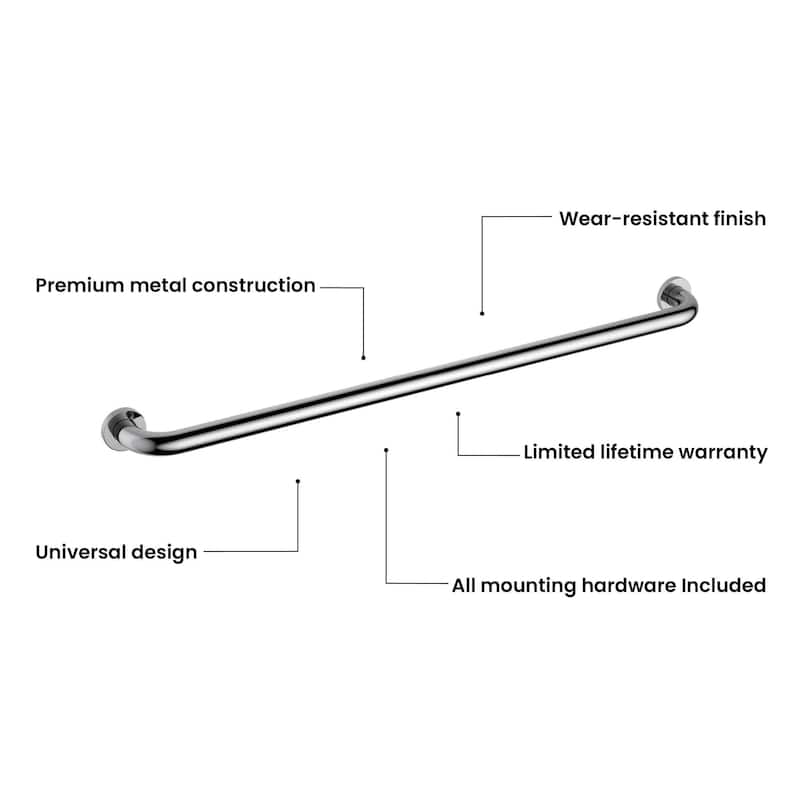 36-Inch Stainless Steel Bathroom Safety Grab Bar