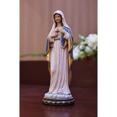 Sacred Heart Mary Standing Figurine - 12"