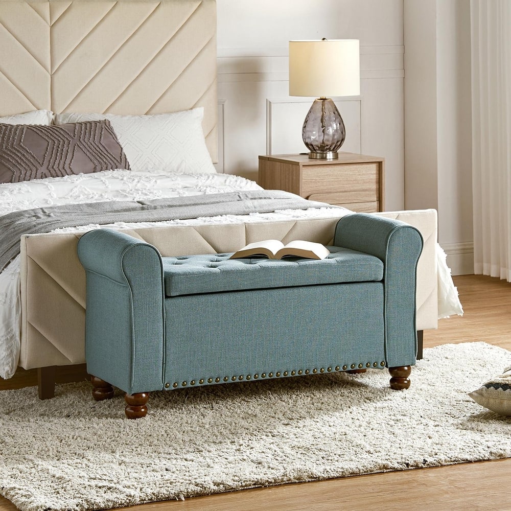 Silvia Upholstered Bench with Storage Space