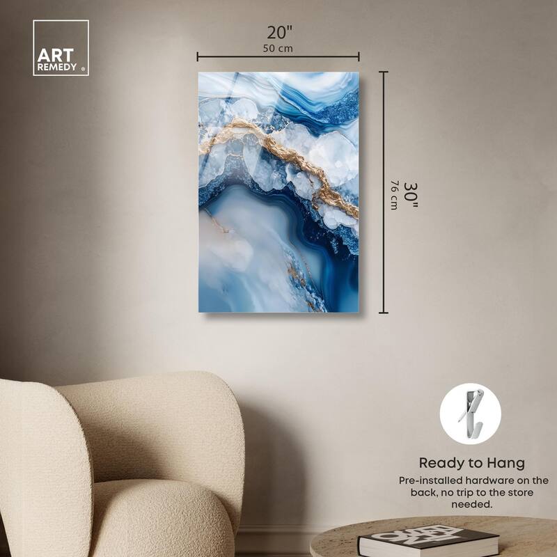 Molten Topaz II Acrylic by Art Remedy, Ready to Hang