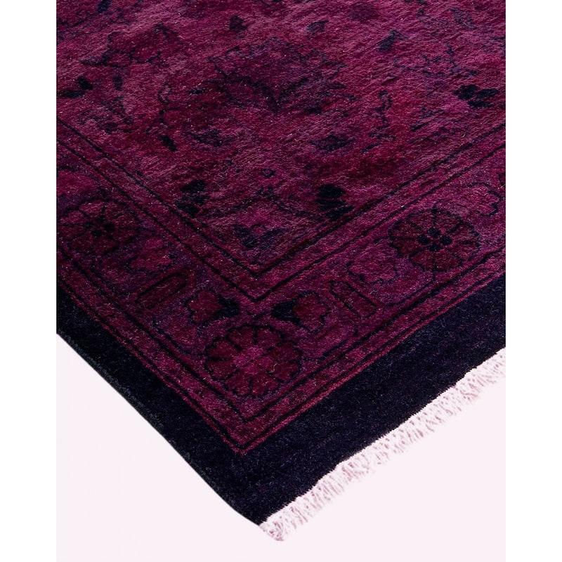 Fine Vibrance, One-of-a-Kind Hand-Knotted Area Rug - Black, 10' 1" x 14' 2" - 10' 1" x 14' 2"