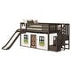 preview thumbnail 11 of 19, Max and Lily Classic Low Bunk with Stairs, Easy Slide and Curtain