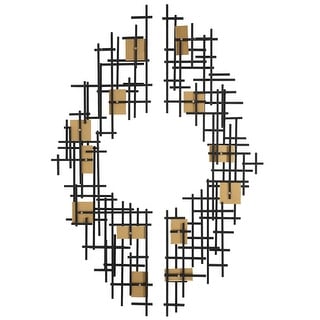 Uttermost Reflection Metal Grid Wall Decors (Set of 2) - 57.5 x 18.75 x 2.38