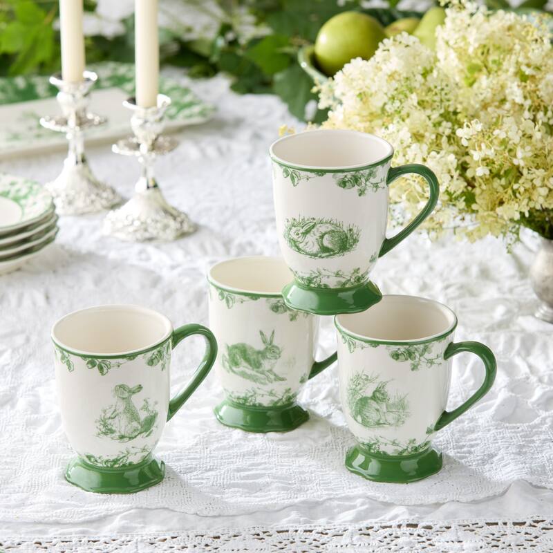 Certified International Le Jardin set of 4 Mug 16oz 4 asst