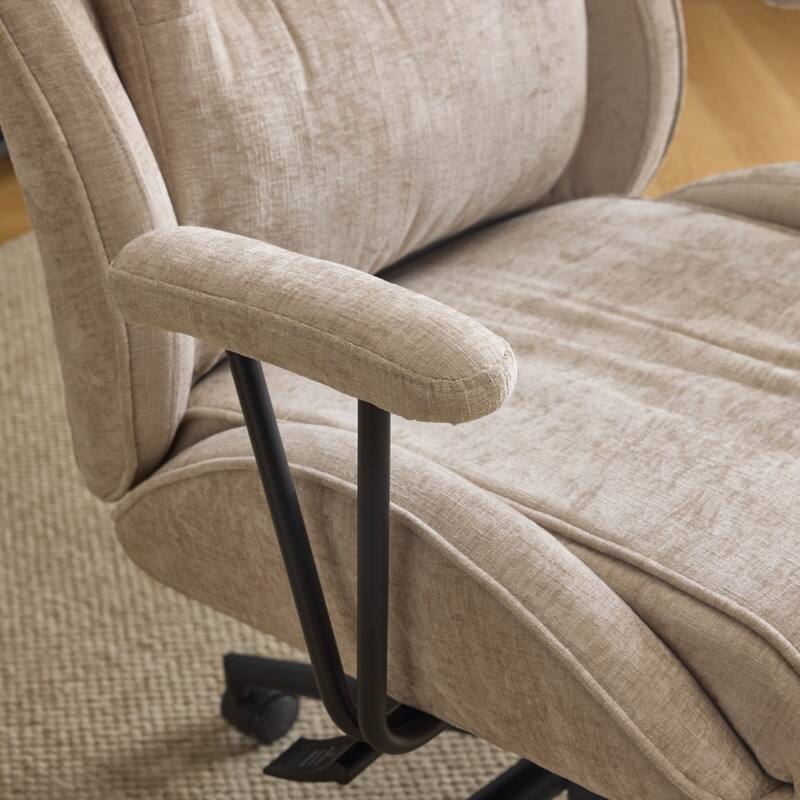 27.2 Inch High Back Adjustable Backrest Swivel Office Chair