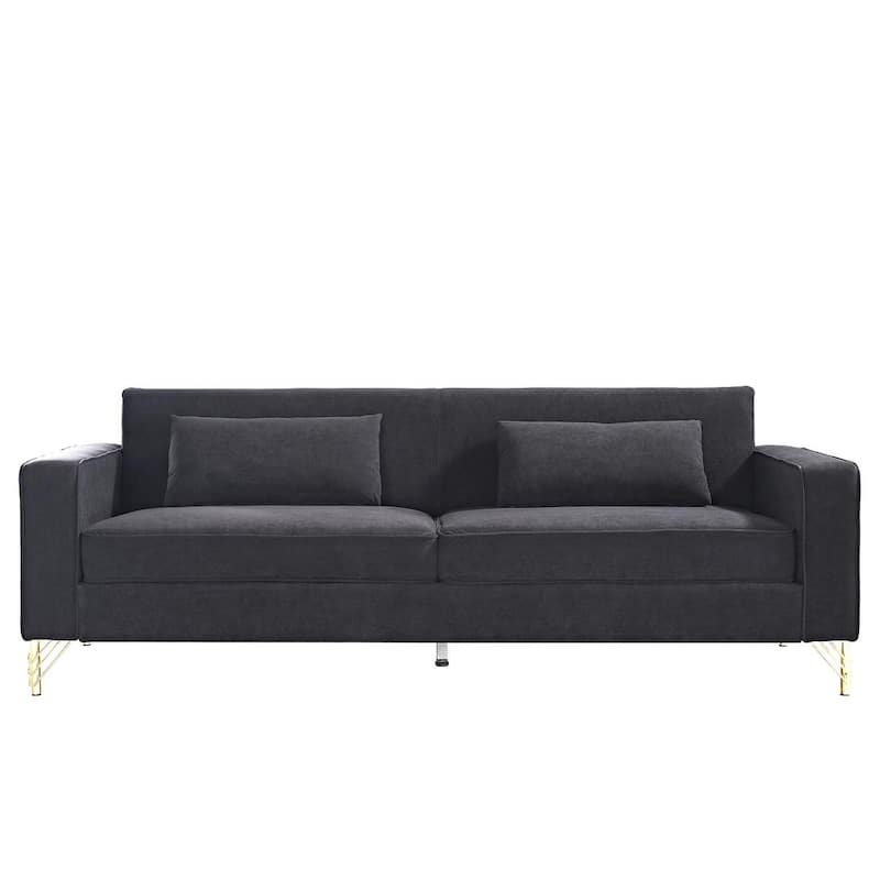 Modern Velvet Upholstered Living Room Sofa