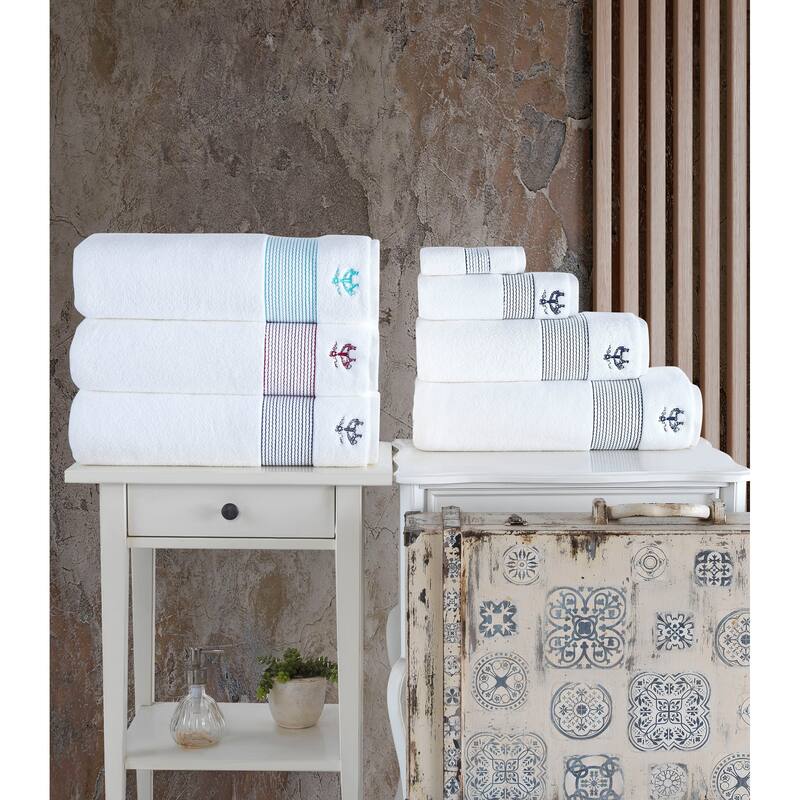 Brooks Brothers Rope Stripe Border Bath Sheet