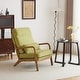 preview thumbnail 24 of 105, High Back Solid Wood Armrest Backrest Leisure Chair Accent Chair