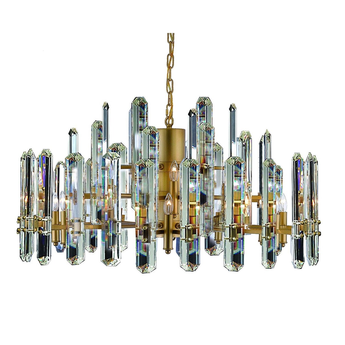 Edinburgh 3-Tier Crystal Chandeliers Lighting - 36" Wide - Chandeliers For Bedrooms by Overstock.com