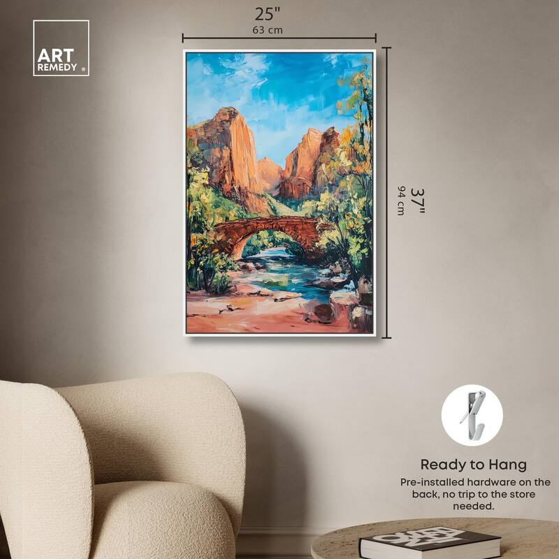 Bridge in Time Canvas by Art Remedy
