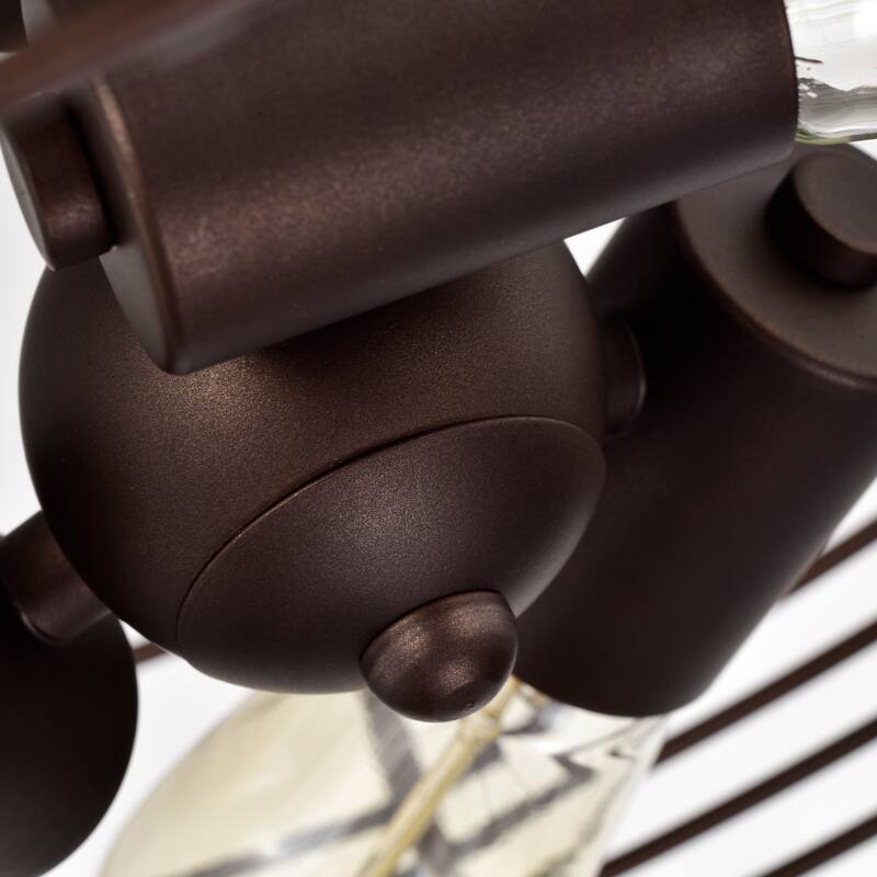 3-light Oil Rubbed Bronze Semi-Flush Mount