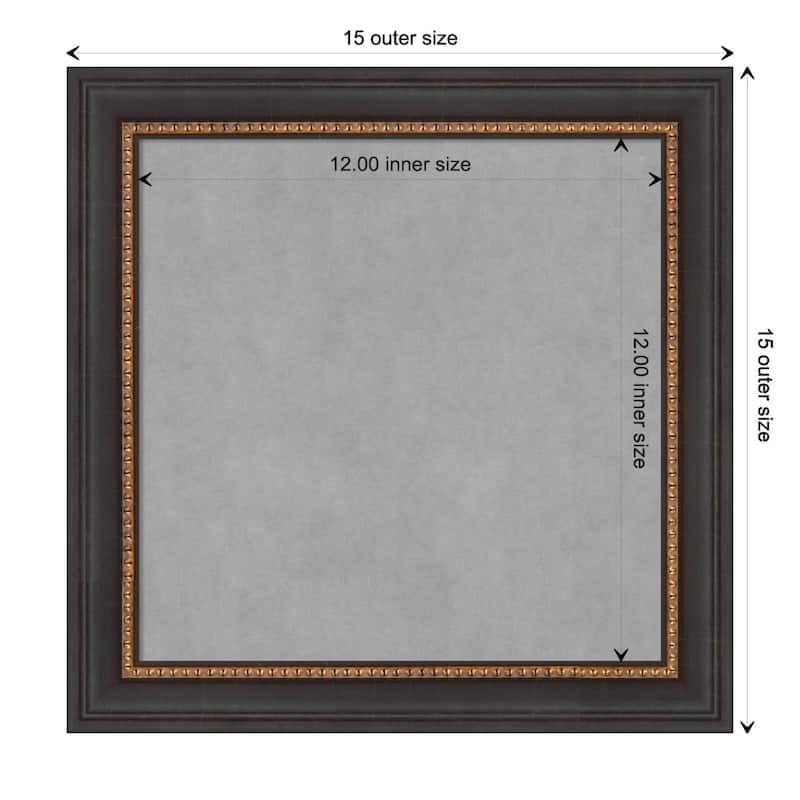 Amanti Art Ashton Black Framed Magnetic Board - Board Size 12x12