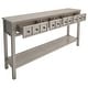 preview thumbnail 28 of 39, Merax 60" Long Console Table with Different Size Drawers and Bottom Shelf