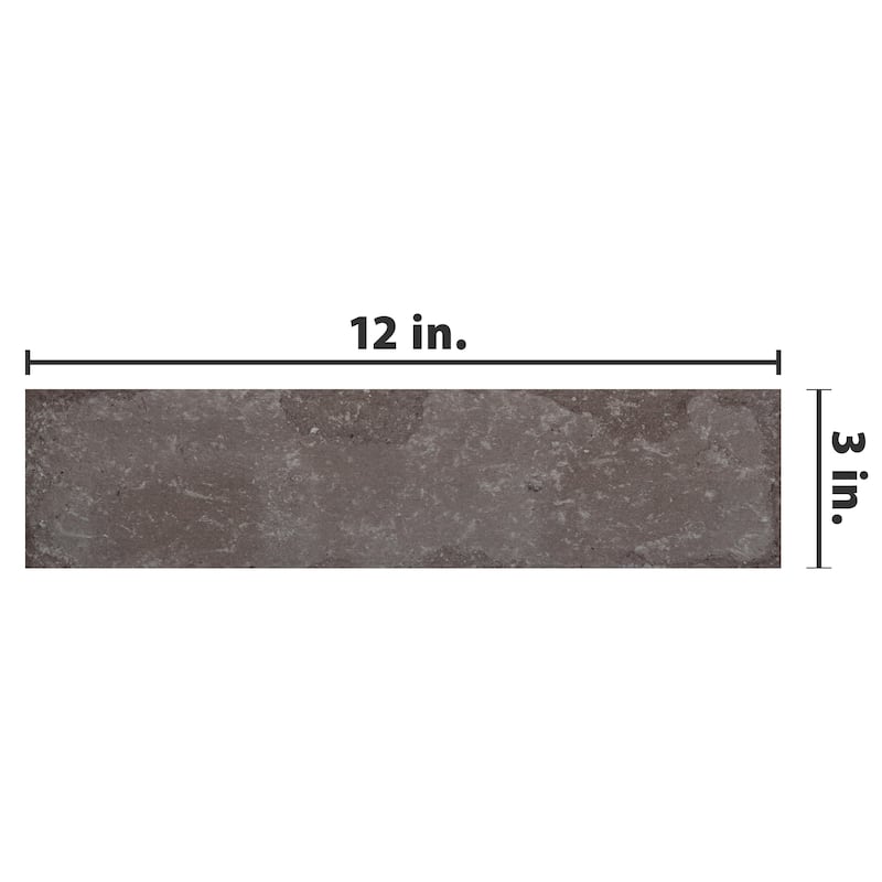 Merola Tile Brickyard Olive 3" x 11-3/4" Porcelain Floor and Wall Tile