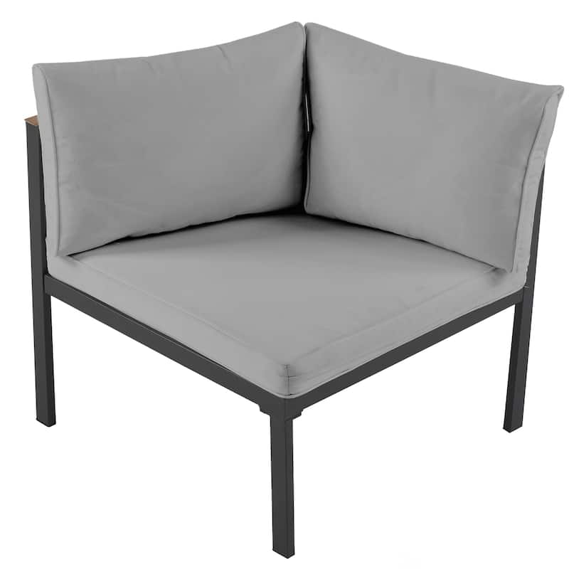 Modern Outdoor Sectional Sofa Set Patio Seating Group Outdoor Conversation Set with Cushions for Patio, Backyard, Garden