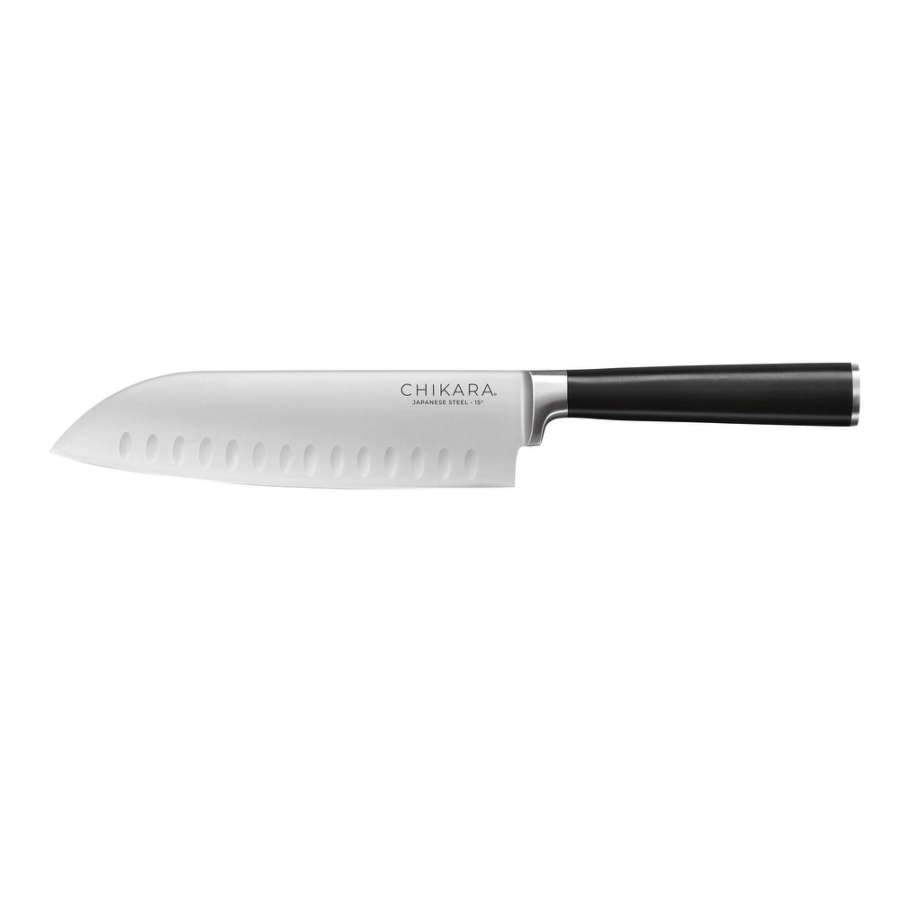 Rachael Ray Cutlery 7-Inch Japanese Stainless Steel Santoku Knife