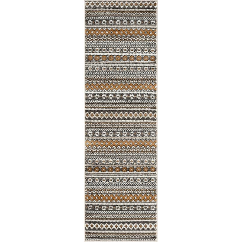 Well Woven Verity Sahil Moroccan Tribal Stripe Area Rug