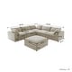 preview thumbnail 22 of 66, Large Down Filled Corner Sectional Sofa Couch with Ottoman for Living Room Set Linen Cloud Sectional Couches