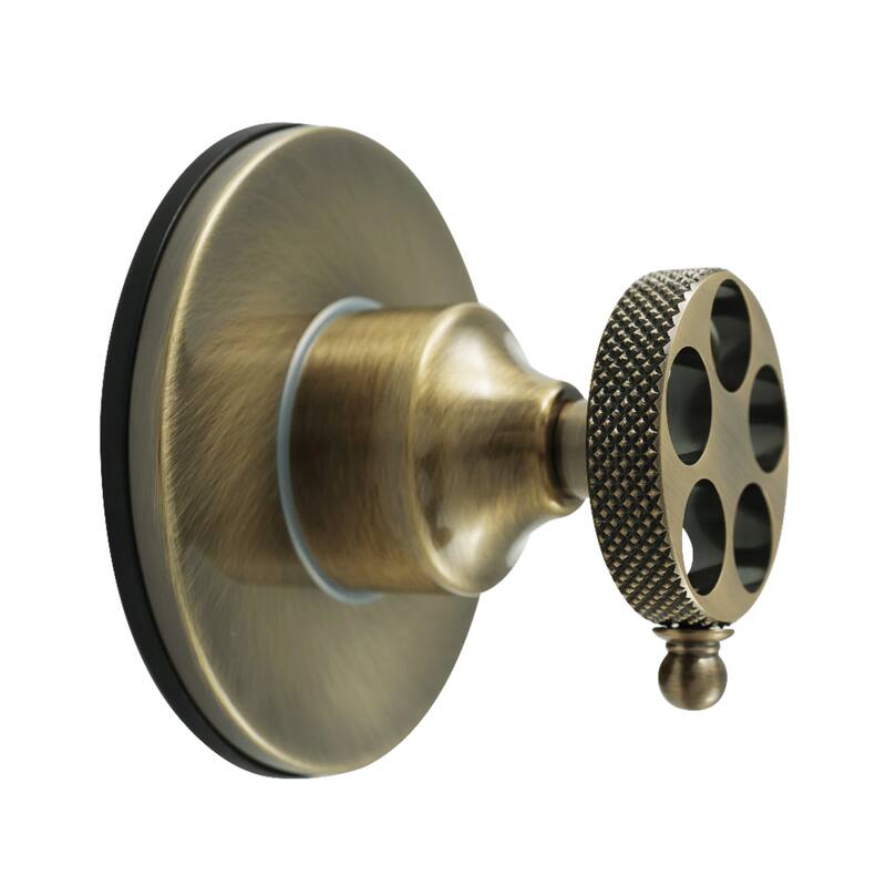 Webb Single-Handle Three-Way Diverter Valve with Round Trim Kit - Antique Brass