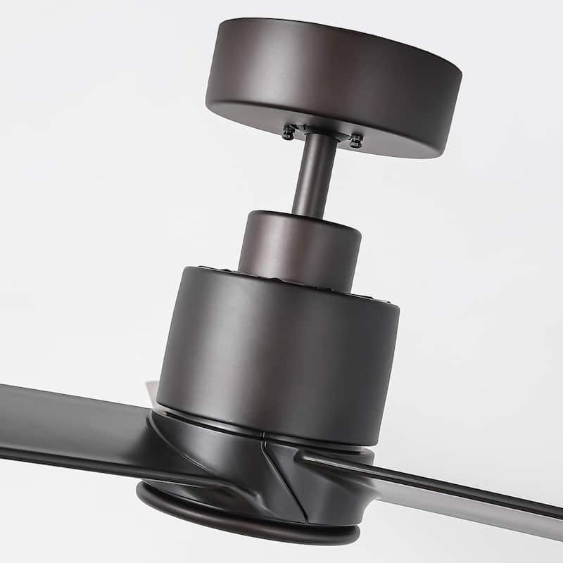 54" Oil Rubbed Bronze 6-Speeds Modern Ceiling Fan without Light - 54-inch W x 12.5-inch H