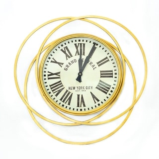 Large Grand Central Station Clock in Gold Finish - Bed Bath & Beyond ...
