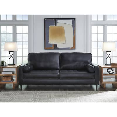 Signature Design by Ashley Bryceview Black Sofa - 87" W x 38" D x 39" H