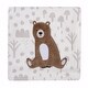 preview thumbnail 5 of 6, Bedtime Originals Sleepytime Bear White/Brown Soft Fleece Baby Blanket